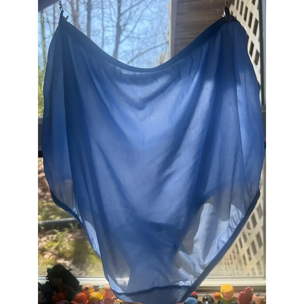 Vanity Fair Perfectly Yours Ravissant Nylon Full Pantie 15712 Blue 7/L
